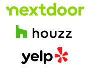 yelp nextdoor houzz logo group PNG