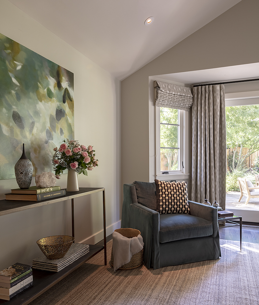 Meditation corner, room painted by Arana Craftsman Painters