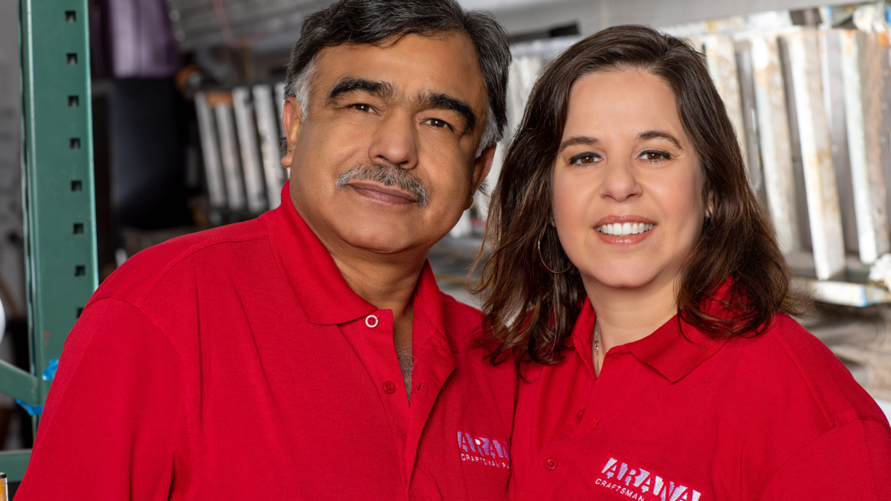 Catherine Baldi and Ernesto Perez Arana of Arana Craftsman Painters by SRK Headshot Day