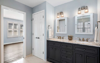 Alameda bathroom painting with blues