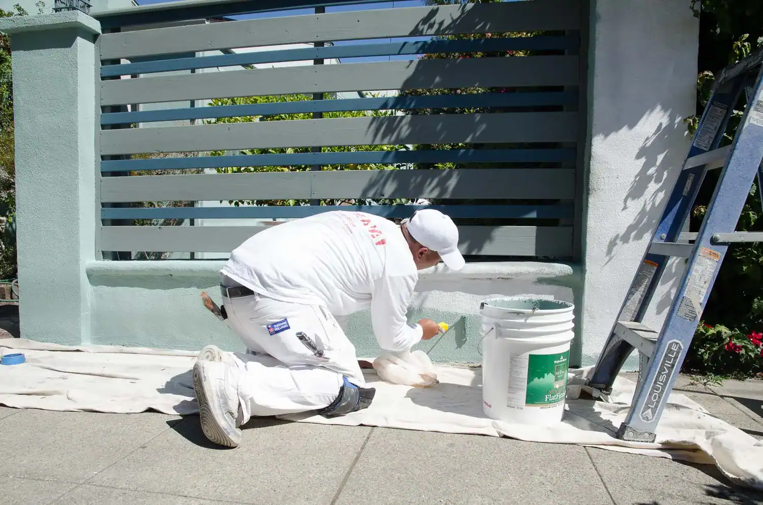 Mid-Process 66th St Exterior-2270 Oil vs Latex Exterior Paint